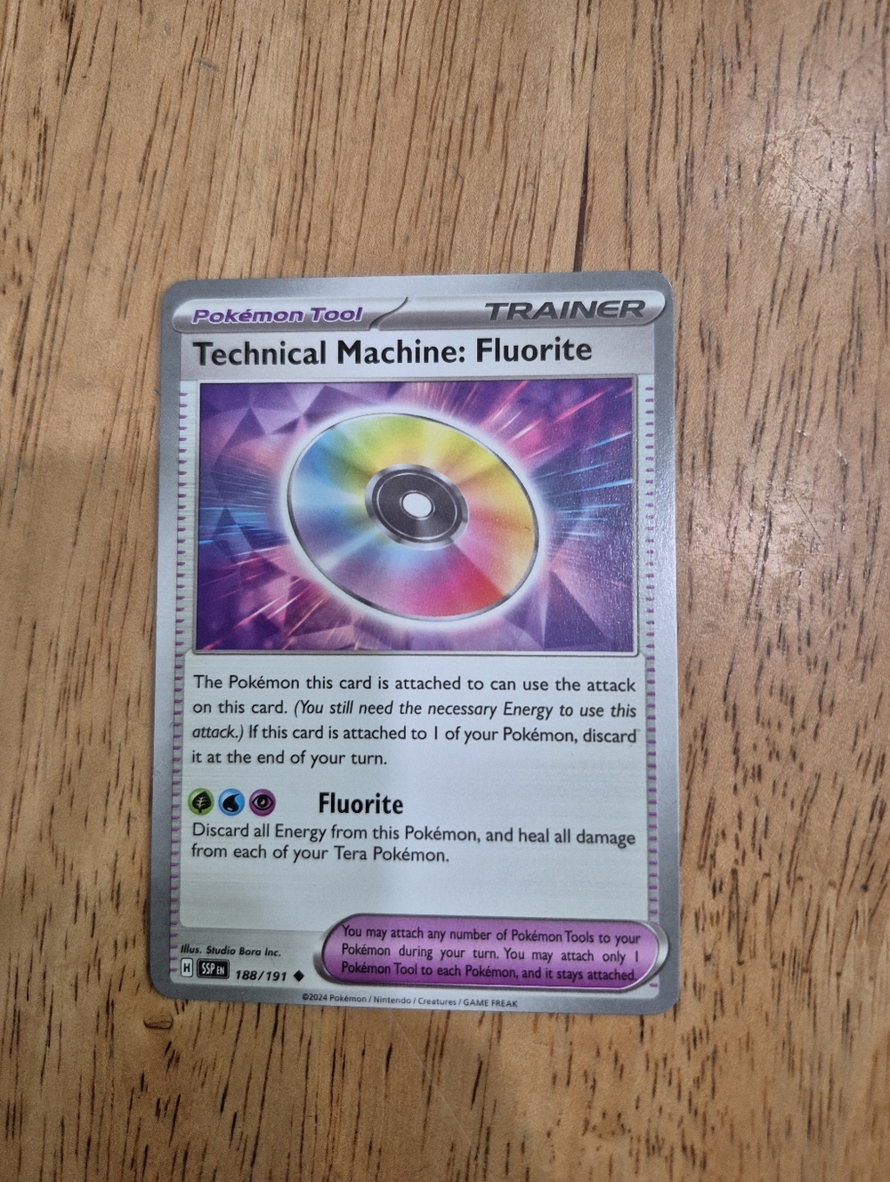 QTY 2 Pokémon Tool Card Technical Machine: Fluorite